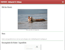 Tablet Screenshot of haflingerhof-stwolfgang.ch